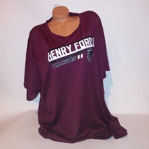 Pel Athletics T Shirt XXL Henry Ford Falcons Burgundy Red Crew Neck Jersey Knit